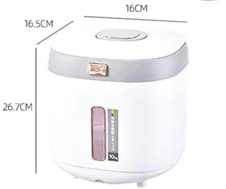 10KG Airtight Rice Dispenser, Large Capacity Flour Cereals Storage Jars, Airtight Kitchen Dry Food Container 10KG Airtight Rice Dispenser, Large Capacity Flour Cereals Storage Jars, Airtight Kitchen Dry Food Container